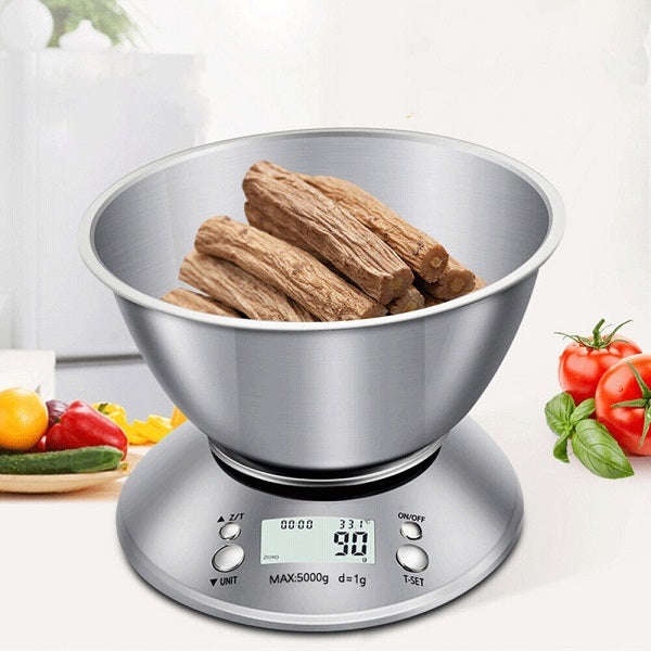 5kg\1g Digital Kitchen Scale With A Bowl