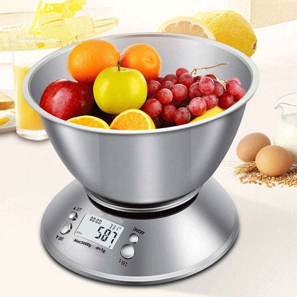 5kg\1g Digital Kitchen Scale With A Bowl