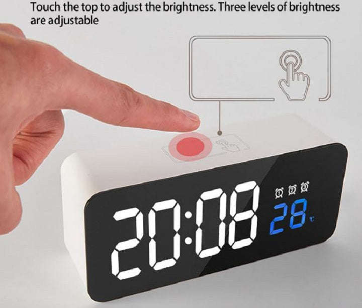 Rechargeable 1200mah Digital Alarm Clock