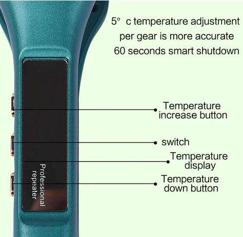 Fluffy Corn Iron Hair Curler With LCD Screen