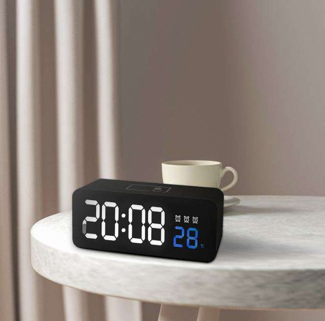 Rechargeable 1200mah Digital Alarm Clock