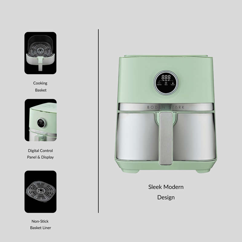 Boden Stark 5.0L Digital Air Fryer Green