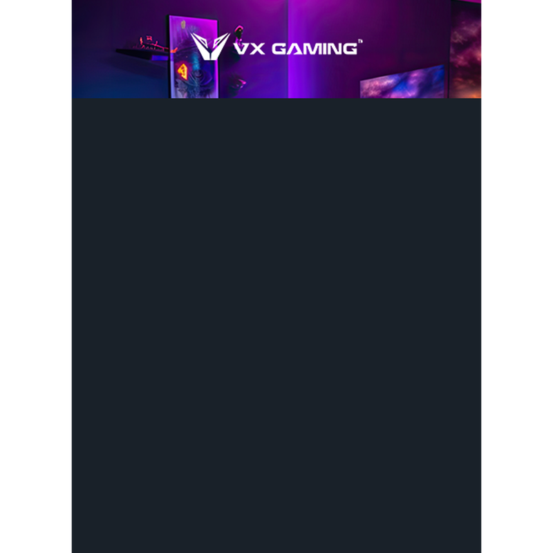 VX Gaming Donahue Gaming Desk Black, Headphone Hook