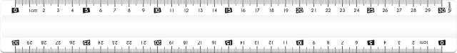 245620 MAPED Ruler Unbreakable 30cm - Clear