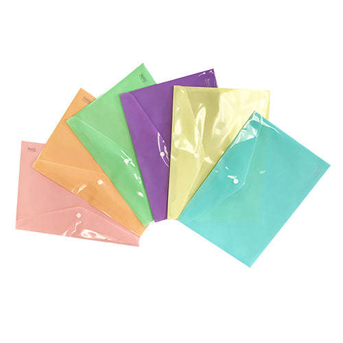 DOC8001 CROXLEY A4 ENVELOPE PASTEL ASSORTED 12S