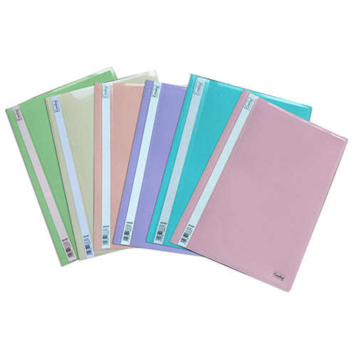 CROXLEY PRESENTATION FOLDER PASTEL ASS Each