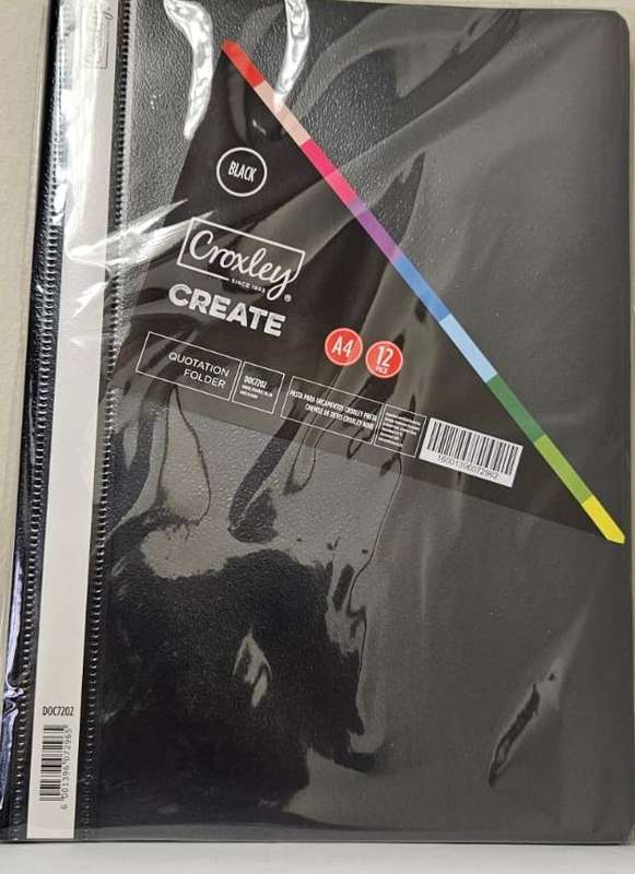 CROXLEY PRESENTATION FOLDER PASTEL ASS Each