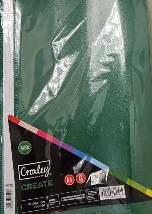 CROXLEY PRESENTATION FOLDER PASTEL ASS Each
