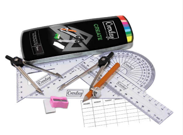 CROXLEY CREATE Maths Set - 11 Piece - MAT3500