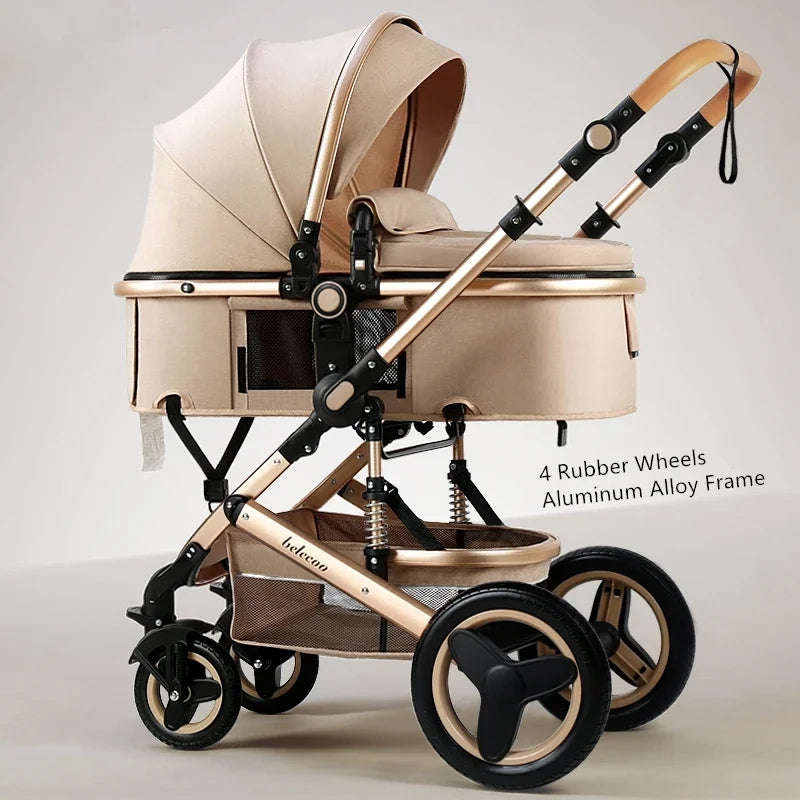 Belecoo 2 in 1 Baby Pram Stroller Q3