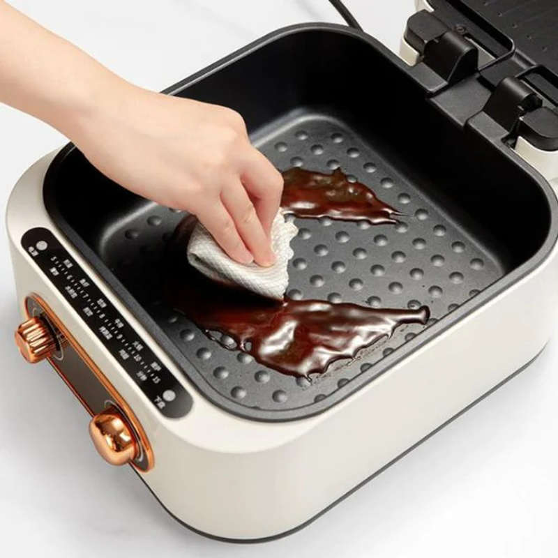 3 In 1 Hot Pot Grill Non Stick & Stylish White