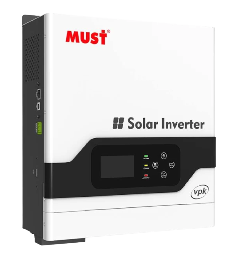 3KW 24V/80A PURE SINE WAVE HYBRID MPPT INVERTER - MUST PV-18 3024 VPM