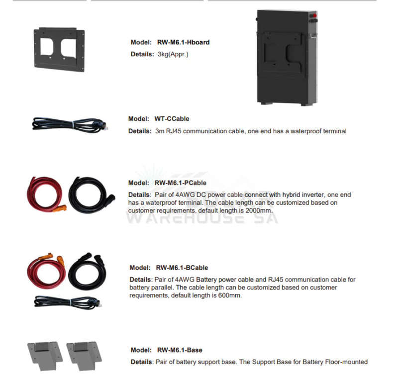 DEYE 6.14KWH LITHIUM-ION BATTERY