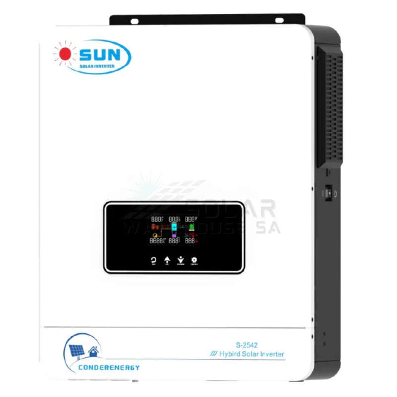 HYBRID INVERTER 24V 4.2 KVA 4200W MPPT 120A INVERTER PURE SINE WAVE SUN SOLAR S-2542