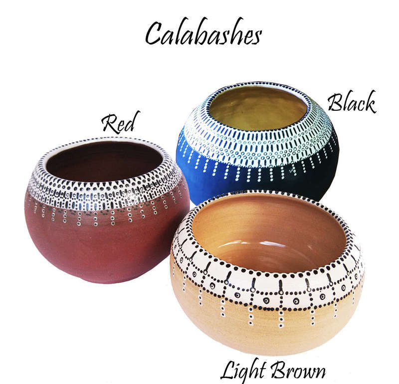 Ceramic Calabash - Medium / Black