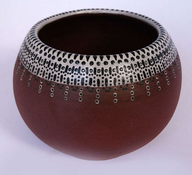 Ceramic Calabash - Medium / Black
