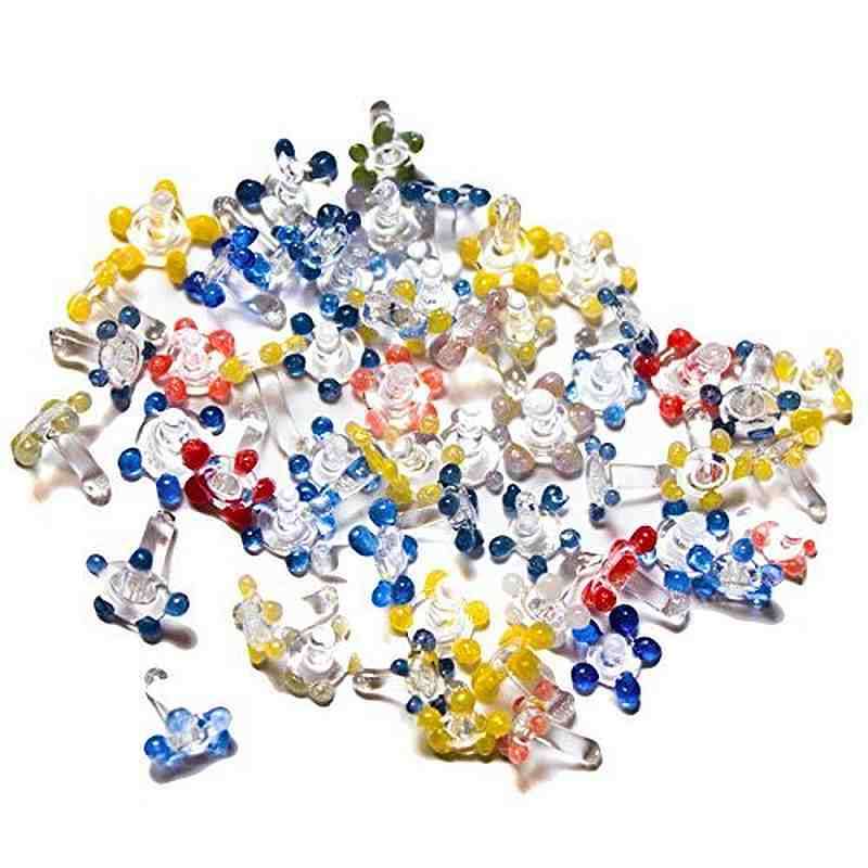 AS011: DAISY GLASS PIPE SCREENS - 2cm / Round / Glass