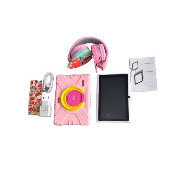 7 inch Kids Tablet 12+256GB Android Wifi and Headphone for Children