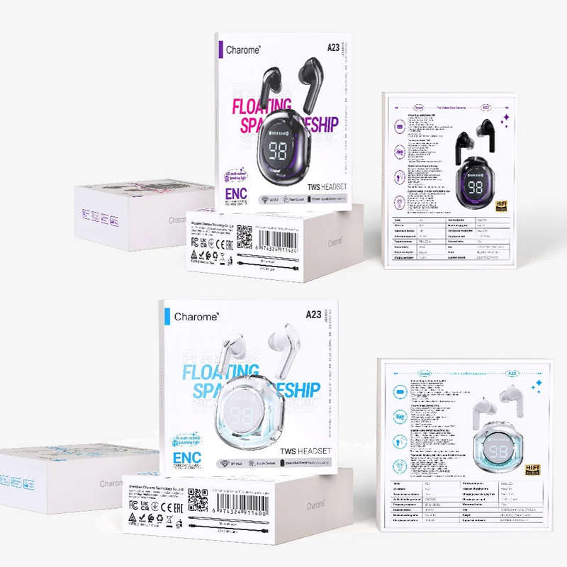 A23 SpaceShip TWS BT Earbuds-Black