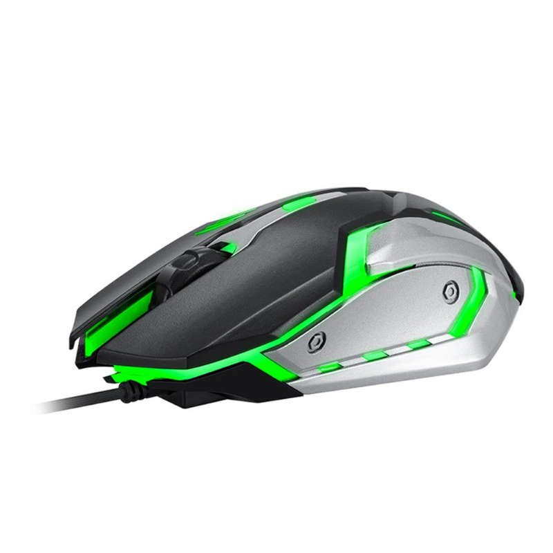T-WOLF TF600 Mechanical Feel Metal Panel Gaming Keyboard Mouse Combo Set