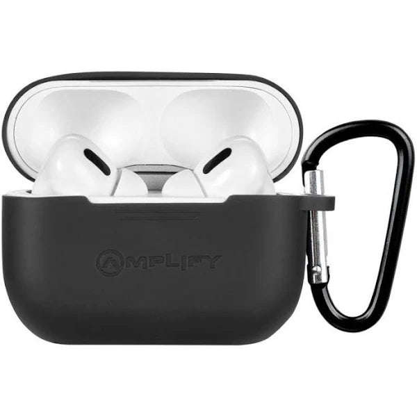 Amplify Note X Series TWS Earphones + Charging Case - White Case + Black Cover