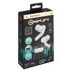 Amplify Note X Series TWS Earphones + Charging Case - White Case + Black Cover