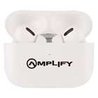 Amplify Note X Series TWS Earphones + Charging Case - White Case + Black Cover