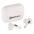 Amplify Note X Series TWS Earphones + Charging Case - White Case + Black Cover