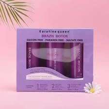 Keratin Queen Brazilian Botox Hair Treatment, 500ml, Set of 3, Deep Cleansing and Frizz Control