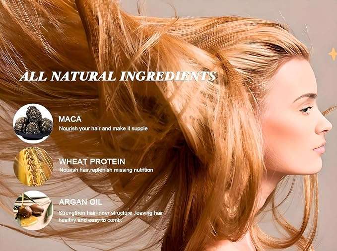 Karseell Hair Repair Set with Shampoo, Conditioner, and Maca Collagen Mask Plus Argan Oil for Dry...