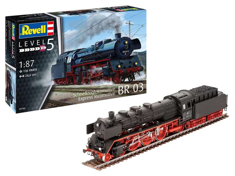 Express Locomotive 03 Class W/Tender 1/87 Revell 02166