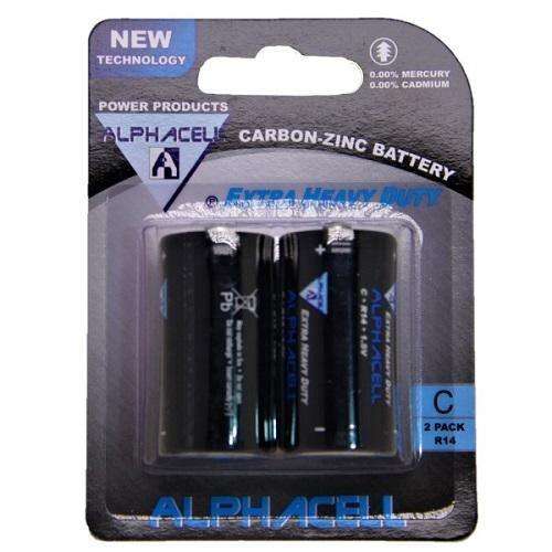 Alphacell Size C 2pc Zinc Carbon Battery