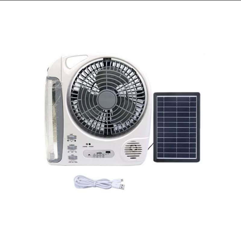 ZS - GD-8028 6 in 1 Rechargeable Solar Fan