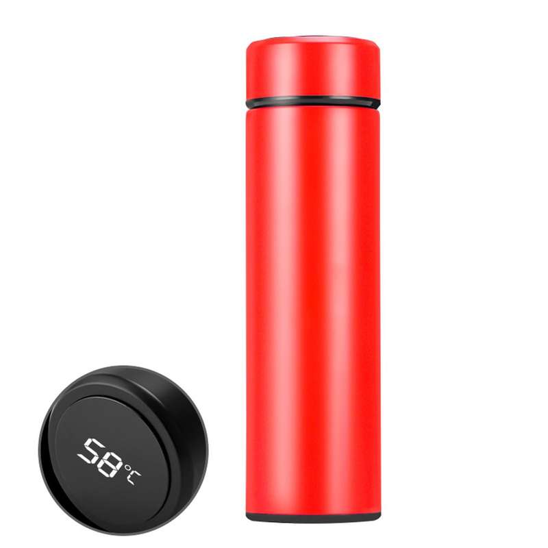 ZS - 500ml Vacuum Flask with LED Temperature Display - Gold
