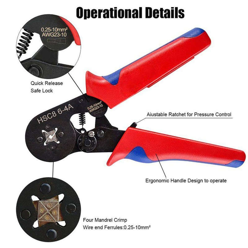 ZS - Tube Type Crimping Tool Set 1200pcs Terminals