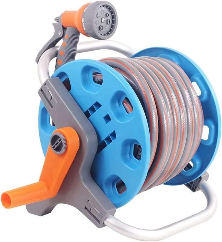 ZS - Portable Hose Pipe Reel Classic Hose Reel Set Including Hose Reel - 15M