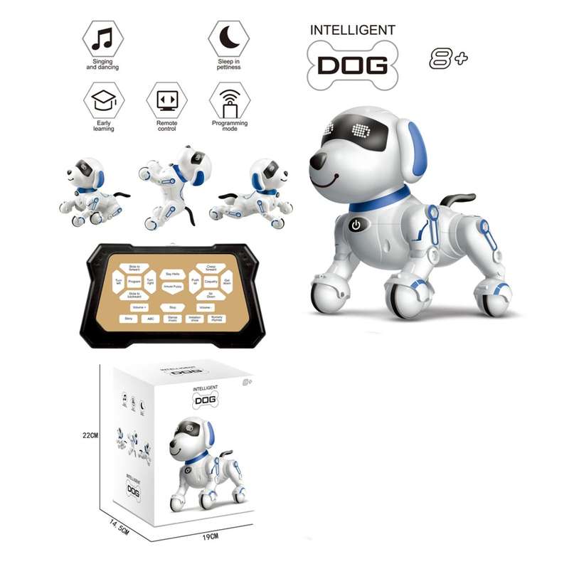ZS - Becky the Intelligent Robot Dog - Dog with Remote Control - Blue