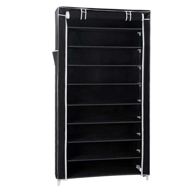 ZS - 9 Tier Fabric Shoe Cabinet - Gray