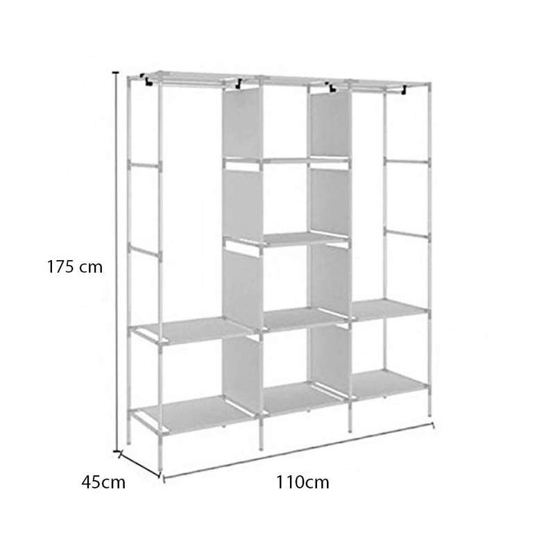ZS - Wardrobe Storage Triple - Black
