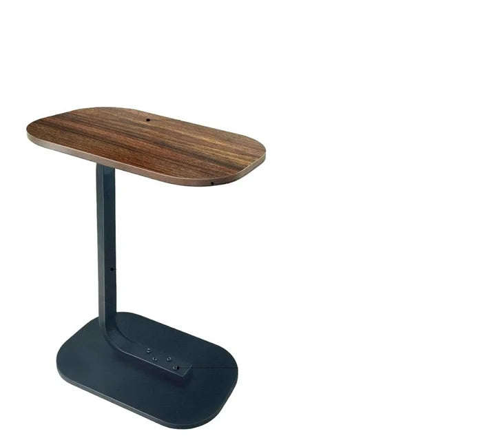 ZS - C-Shaped Rectangle Couch Side Table - Black