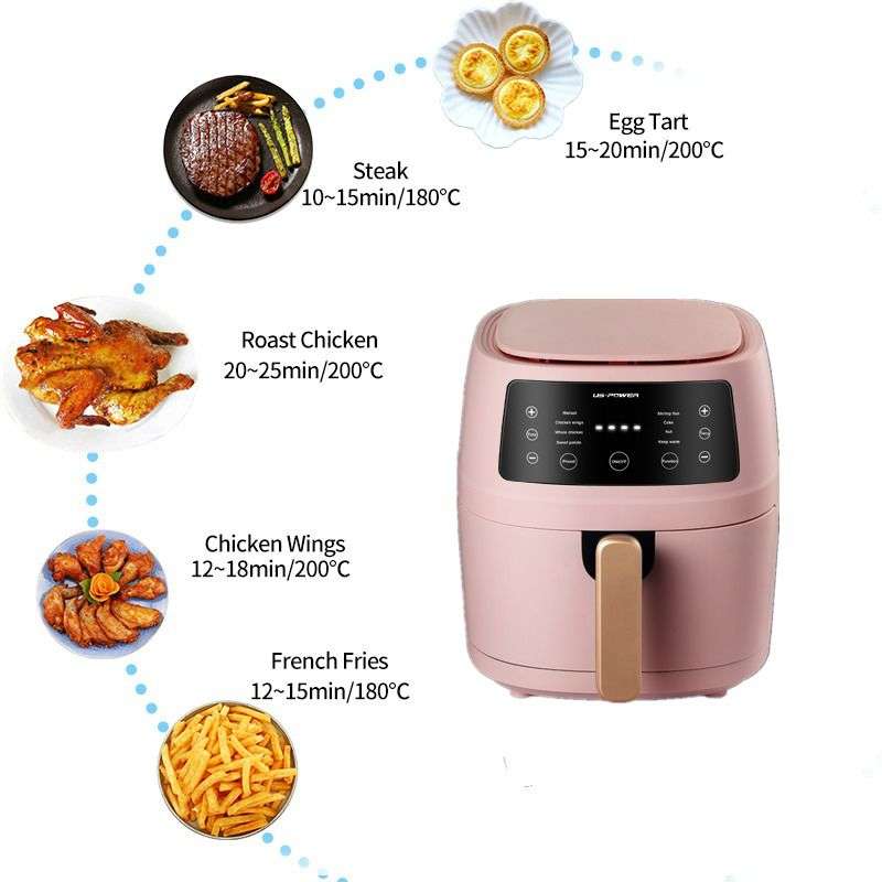 ZS - 8 Liter Digital Air fryer - Black