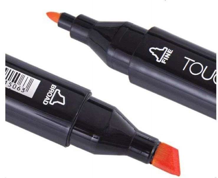 ZS - Art Double Sided Markers Bulk Buy in Different Sizes - 48pcs