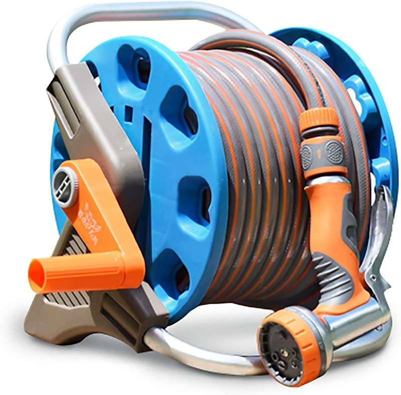 ZS - Portable Hose Pipe Reel Classic Hose Reel Set Including Hose Reel - 15M