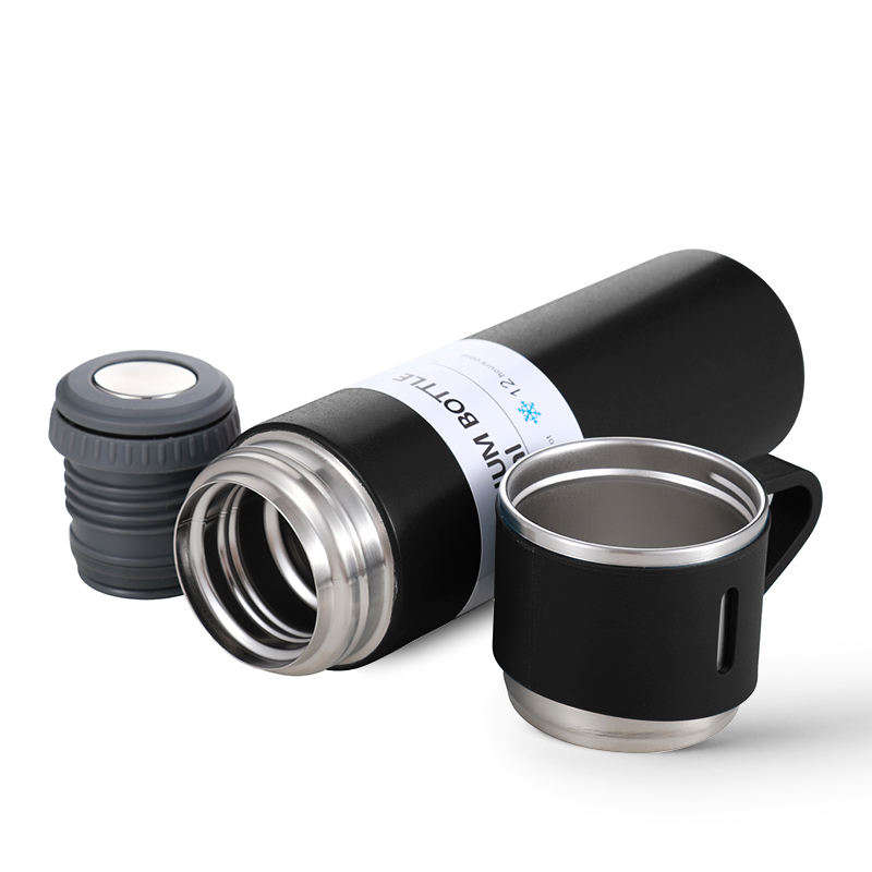 ZS - Hot and Cold Vacuum Insulated Flask - 500ml - Silver