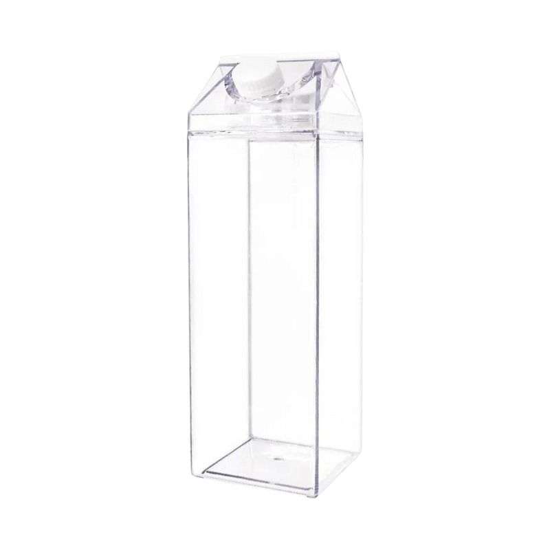 ZS - Milk - Water - Juice Clear Plastic Water Bottle 1L - Orange