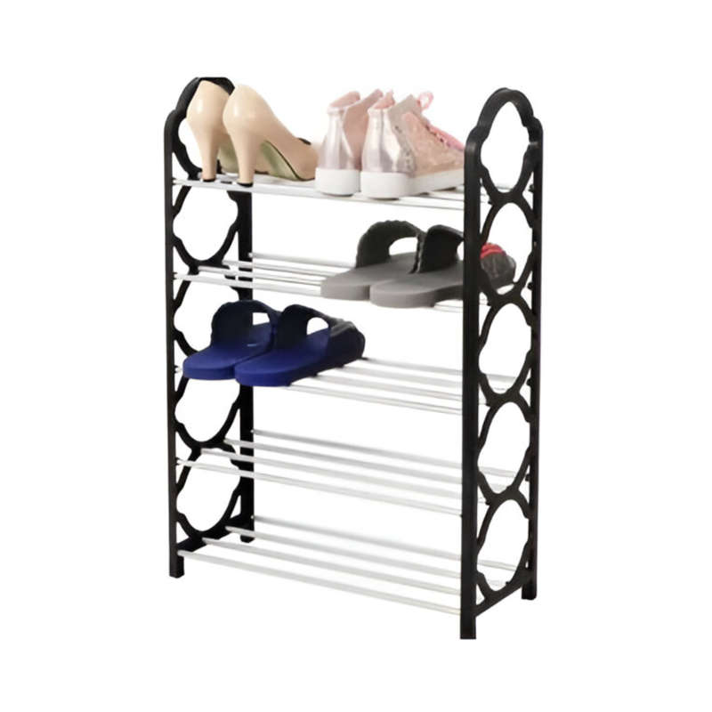 ZS - Multipurpose Space Saving 5-Layer Stainless Steel Shoe Rack Organizer - Blue