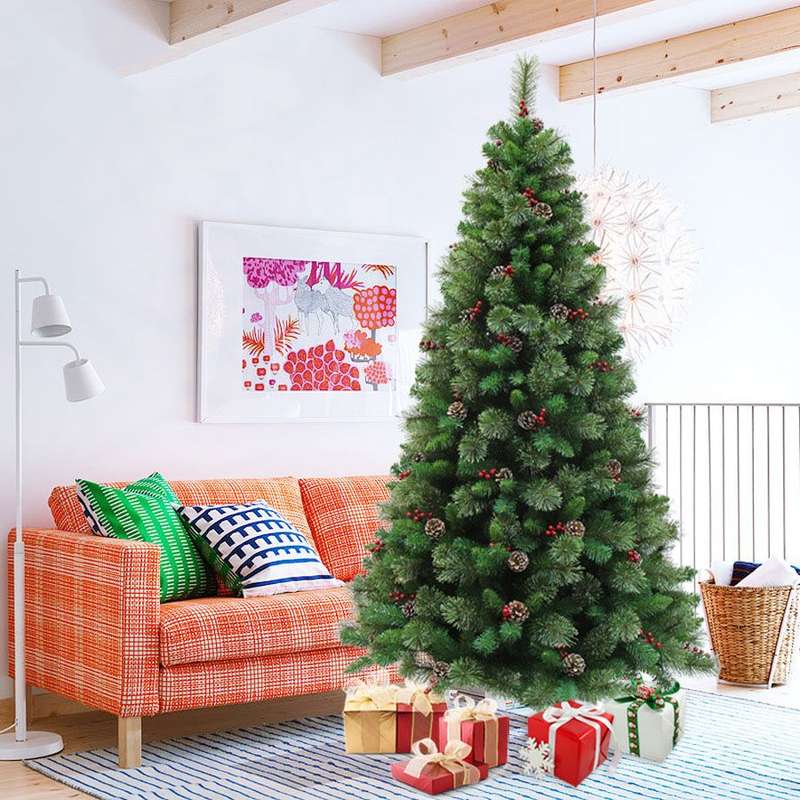 ZS - pine needle artificial christmas tree - 2.1m