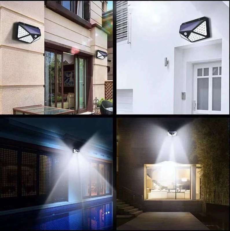 ZS - 100 LED Solar Wall Light with Motion Sensor