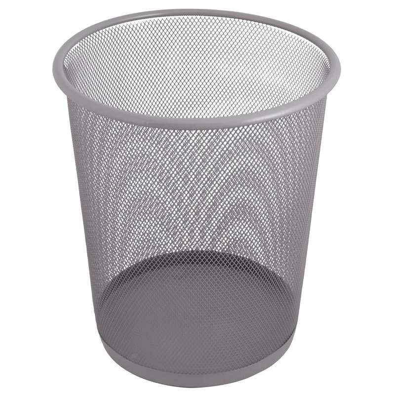 ZS - Wire Mesh Trash Can - Grey