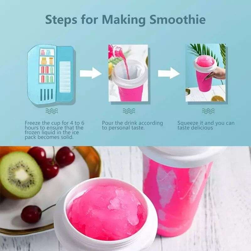 ZS - Frozen Magic Slushy Cup Large - 300ml - Pink